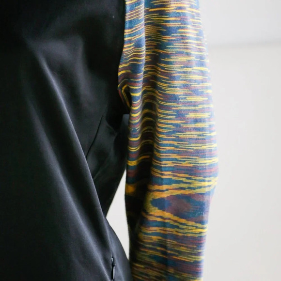 Adidas X Missoni Black Multicolour Sleeve Long Zip Up Running Jacket - Picture 4 of 10